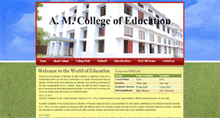 Desktop Screenshot of amcollege.in