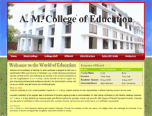 Tablet Screenshot of amcollege.in